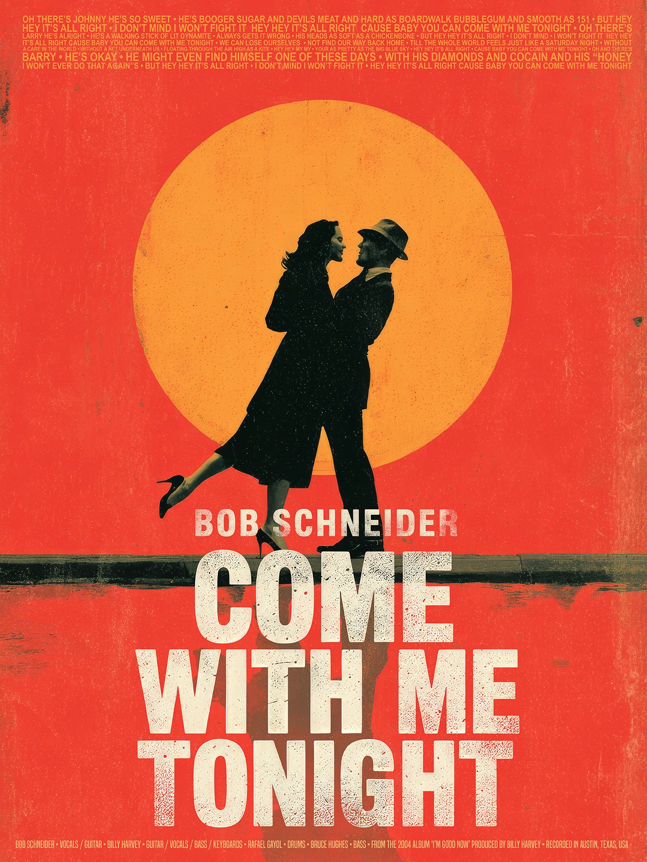 "Come With Me Tonight" - Limited Edition Signed Song Title Print - Version 1