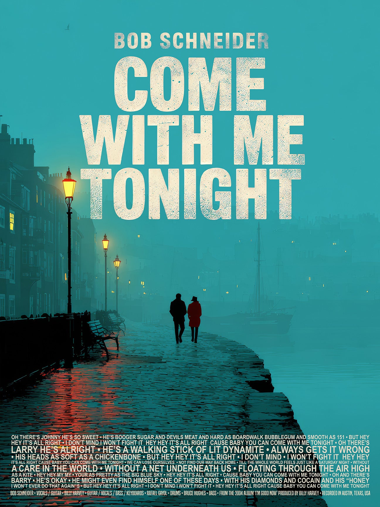 "Come With Me Tonight" - Limited Edition Signed Song Title Print - Version 2