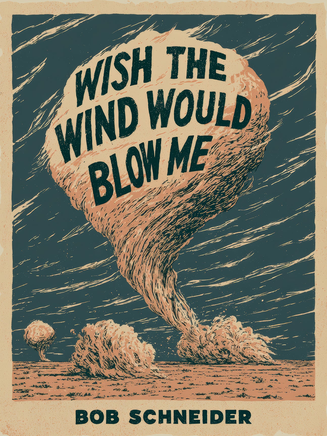 "Wish The Wind Would Blow Me" - Limited Edition Signed Song Title Print - Version 2