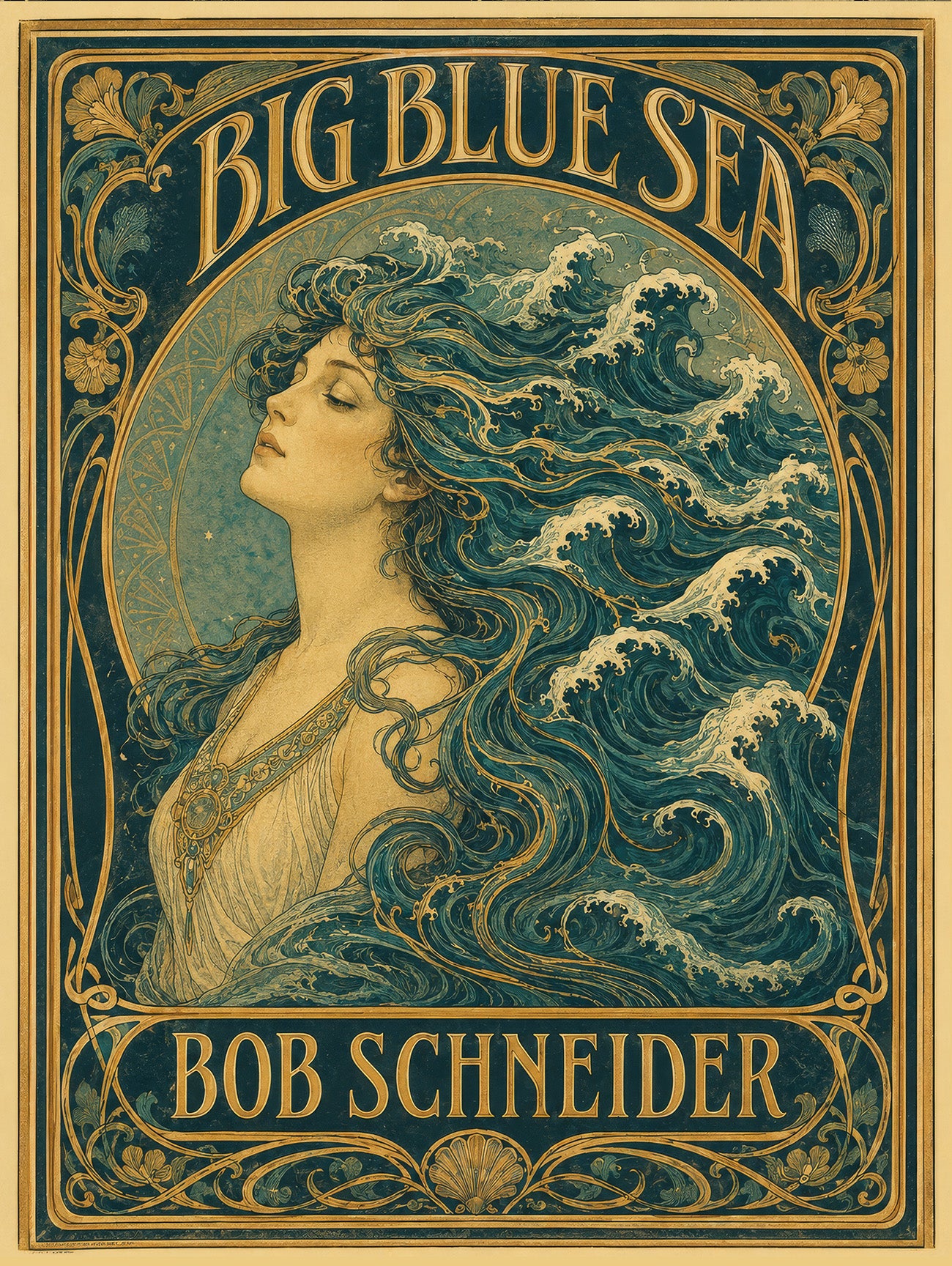 "Big Blue Sea" - Limited Edition Signed Song Title Print - Version 1