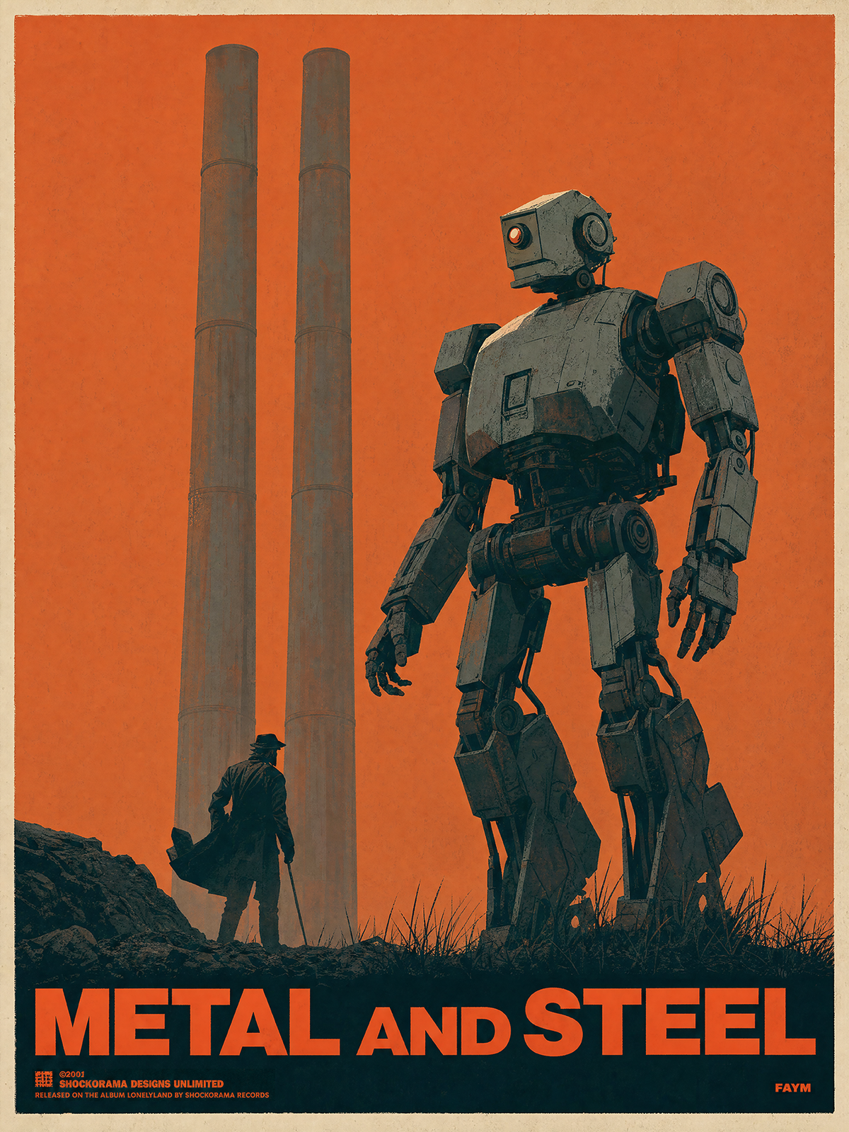 "Metal And Steel" - Limited Edition Signed Song Title Print - Version 10