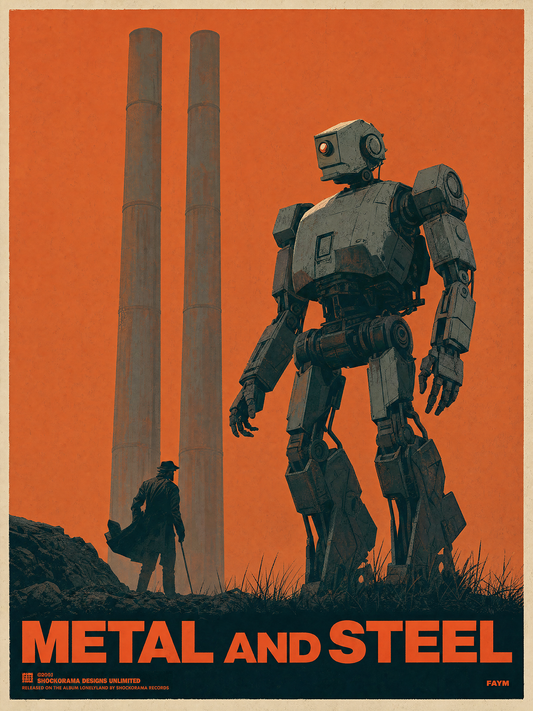 "Metal And Steel" - Limited Edition Signed Song Title Print - Version 10