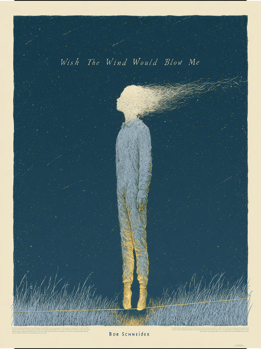 "Wish The Wind Would Blow Me" - Limited Edition Signed Song Title Print - Version 3