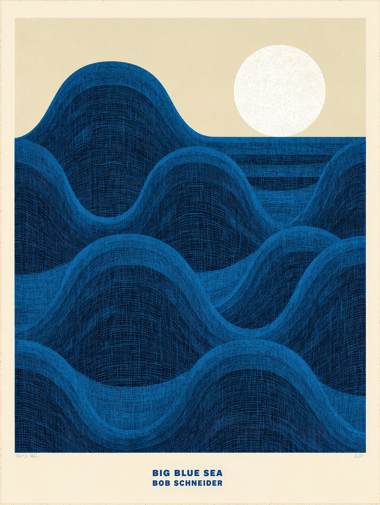 "Big Blue Sea" - Limited Edition Signed Song Title Print - Version 3