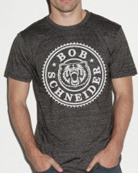 Bear Circle Unisex/Men's Charcoal Grey Tee