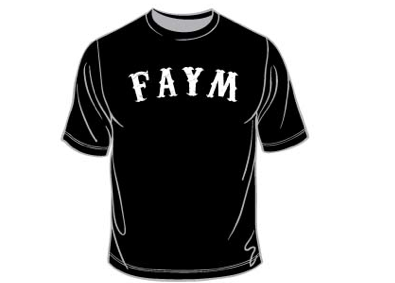 FAYM Classic Unisex/Men's Black Tee